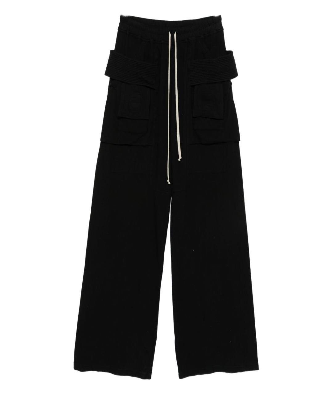 RICK OWENS DRKSHDW Черные хлопковые повседневные брюки, фото 1