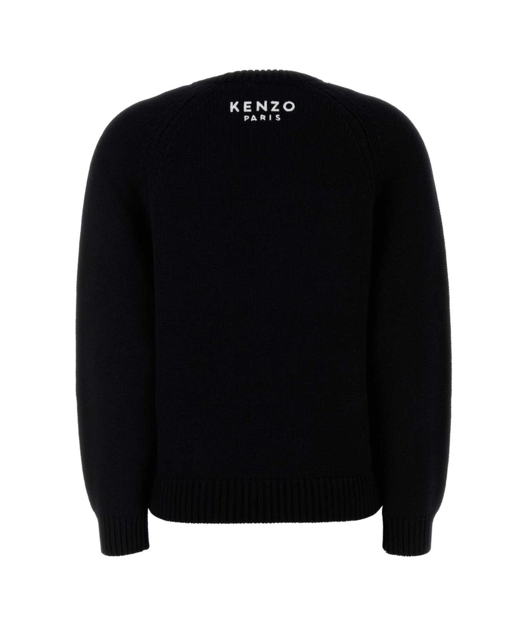 KENZO Черный хлопковый джемпер / свитер, фото 2