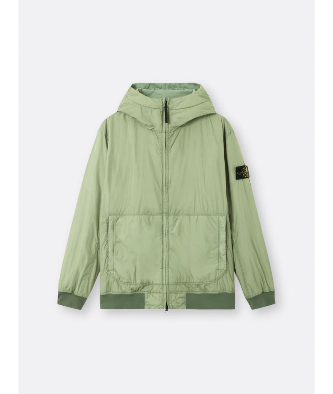 STONE ISLAND Зеленая полиамидовая куртка, фото 6