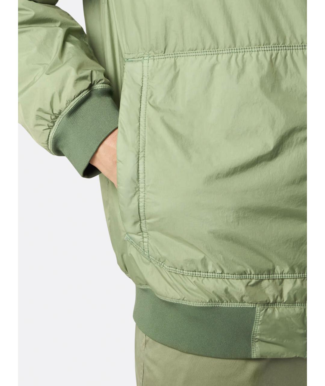 STONE ISLAND Зеленая полиамидовая куртка, фото 3