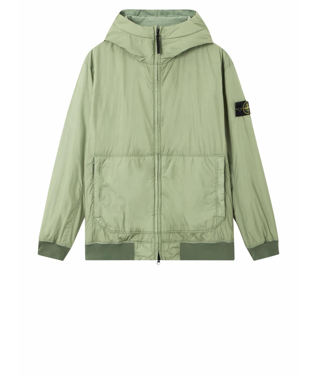 STONE ISLAND Зеленая полиамидовая куртка, фото 1