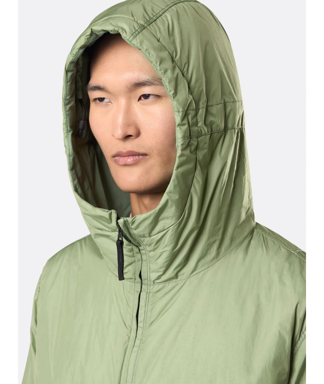 STONE ISLAND Зеленая полиамидовая куртка, фото 5