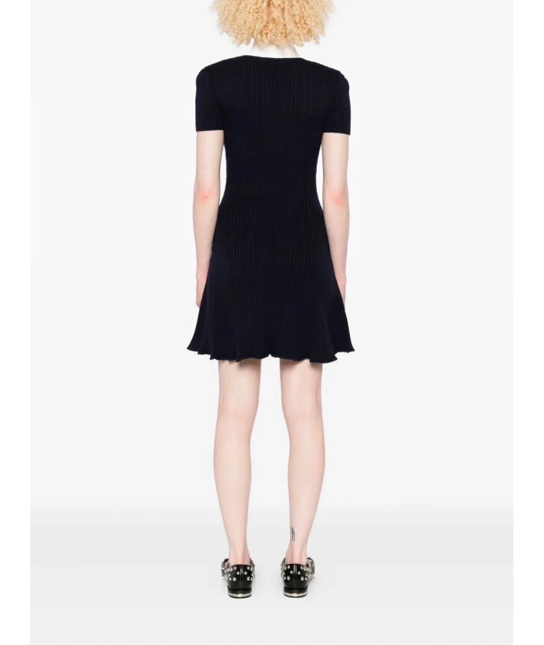 SELF-PORTRAIT Синее полиамидовое повседневное платье, фото 4