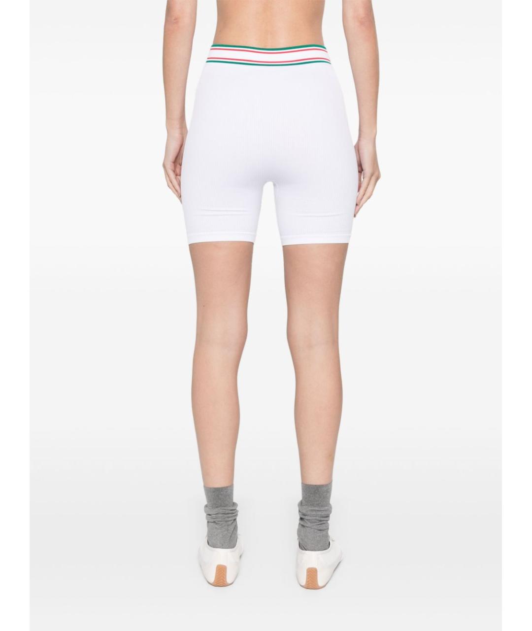 CASABLANCA Белые полиамидовые леггинсы и велосипедки, фото 4