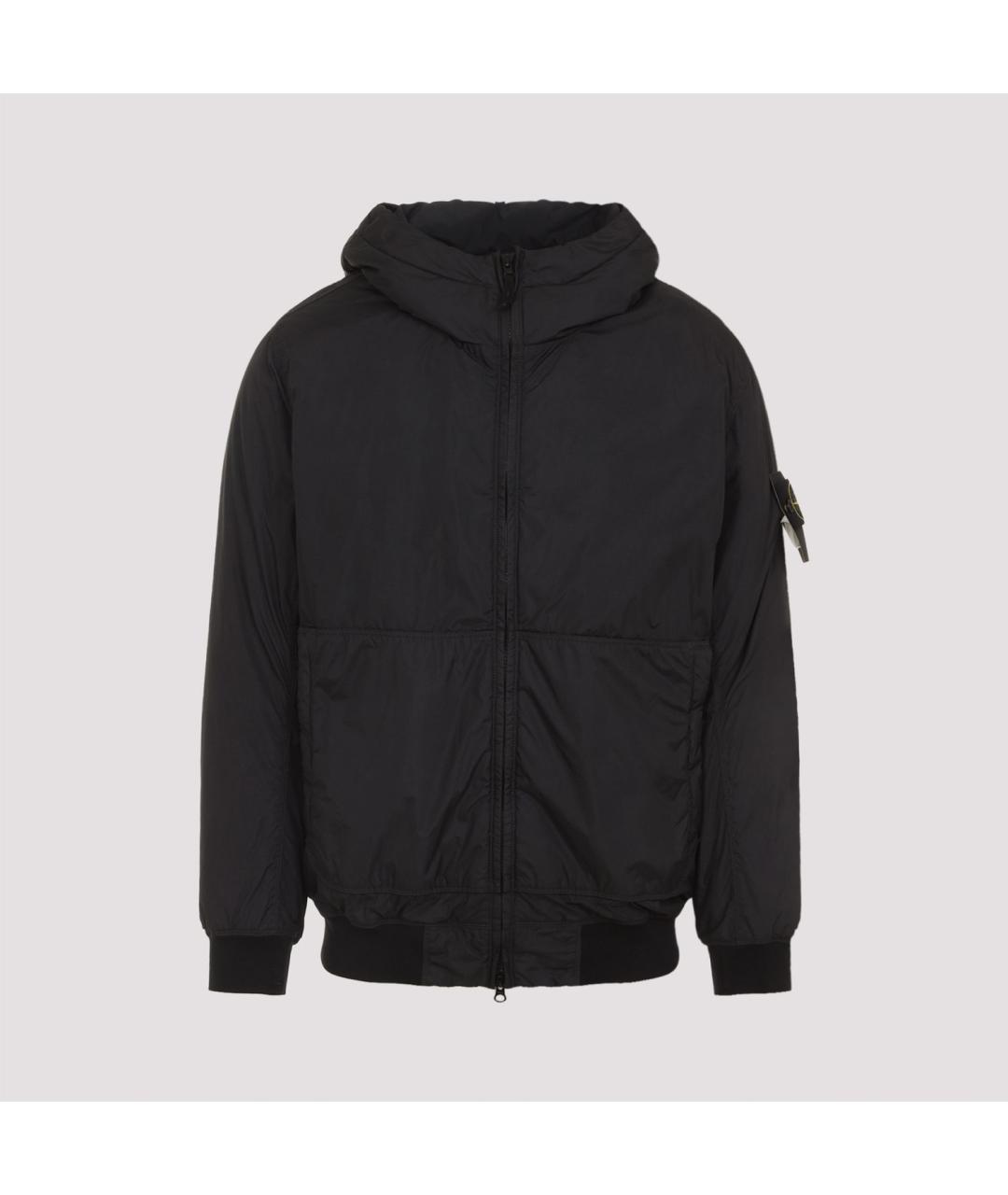 STONE ISLAND Черная полиамидовая куртка, фото 2