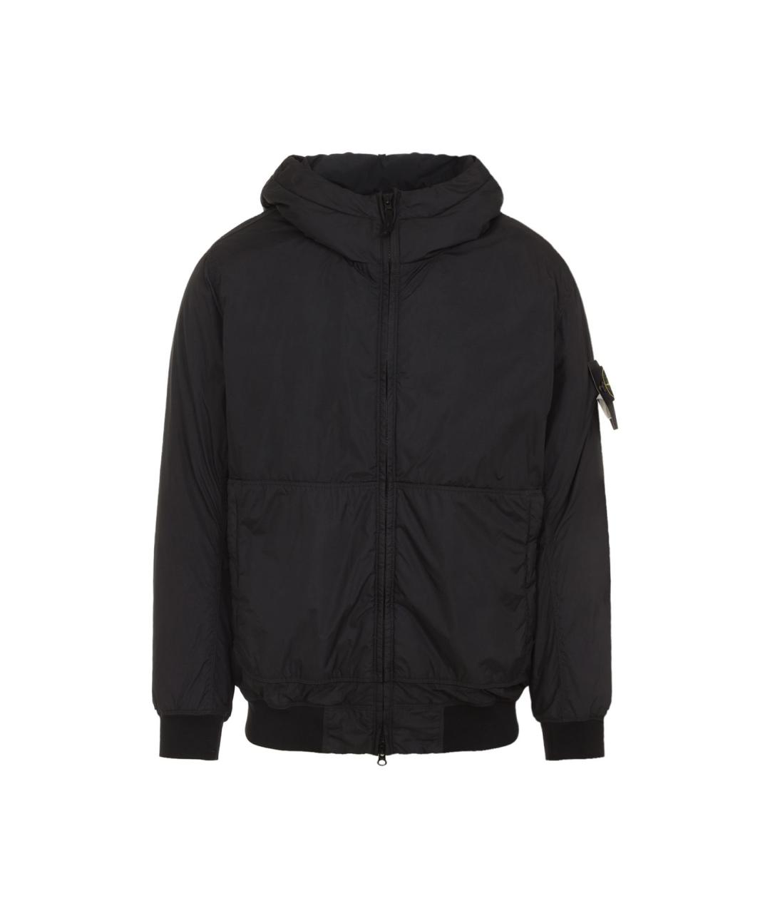 STONE ISLAND Черная полиамидовая куртка, фото 1