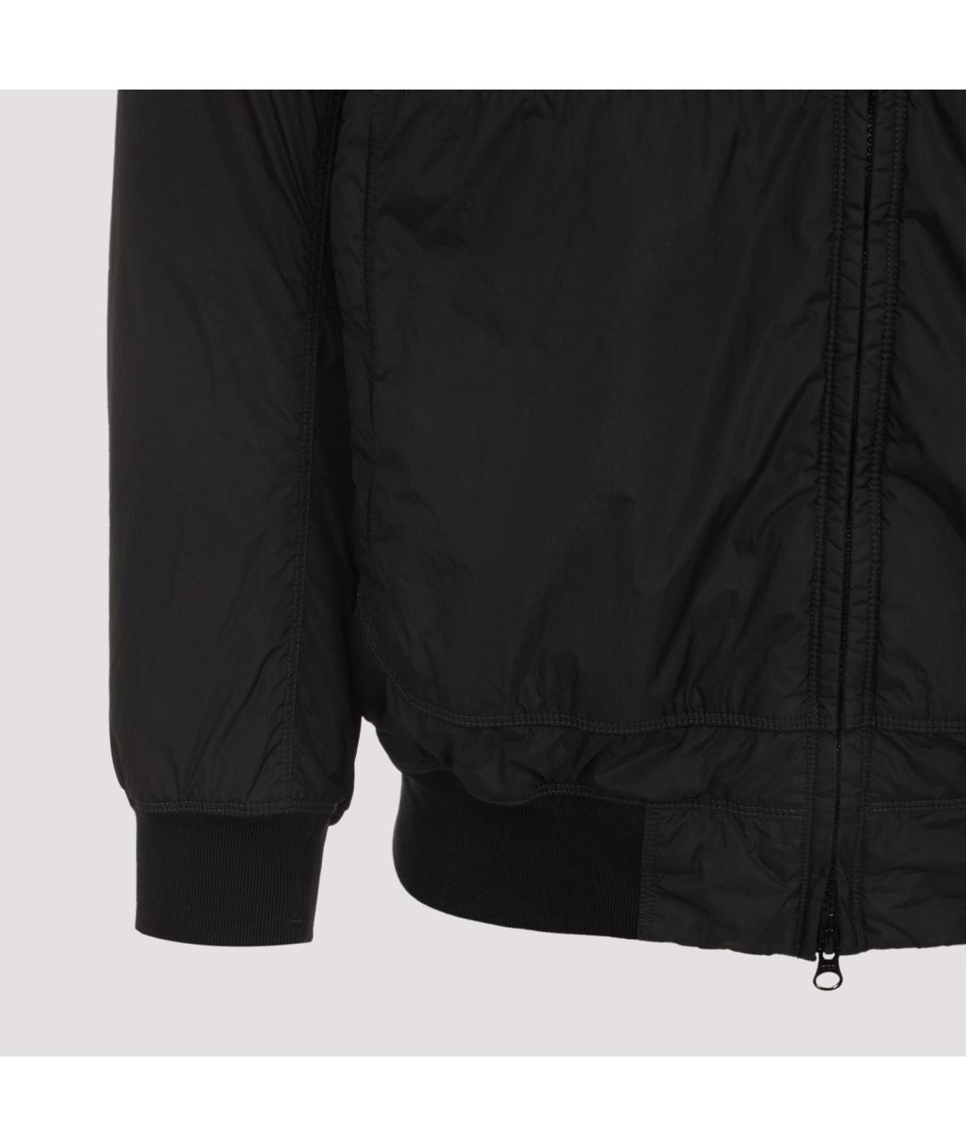 STONE ISLAND Черная полиамидовая куртка, фото 4