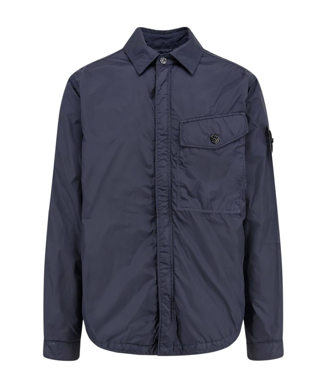 STONE ISLAND Синяя полиамидовая куртка, фото 1