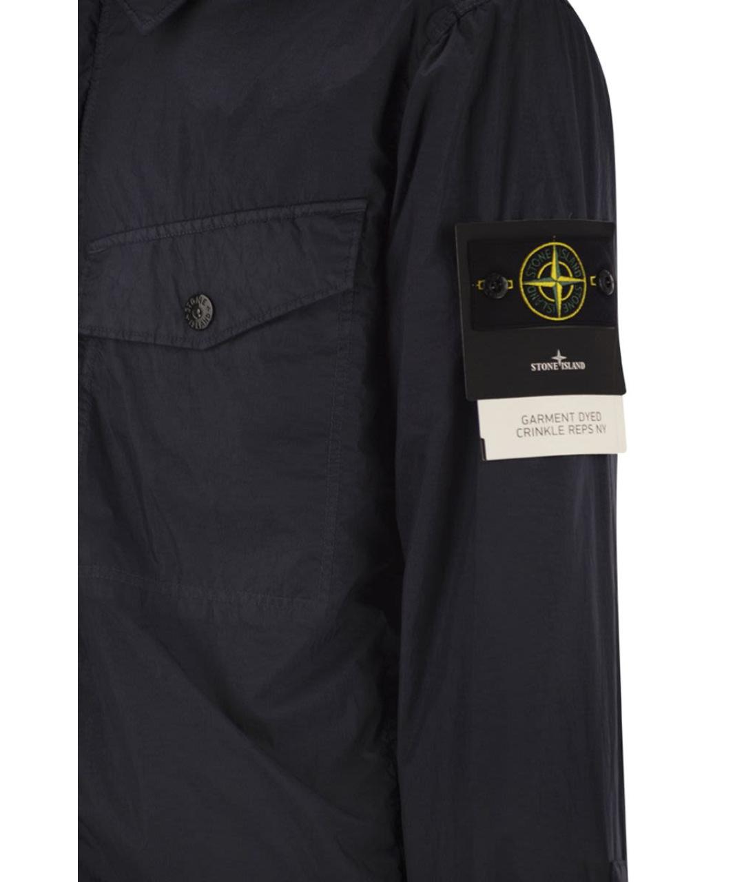 STONE ISLAND Синяя полиамидовая куртка, фото 4