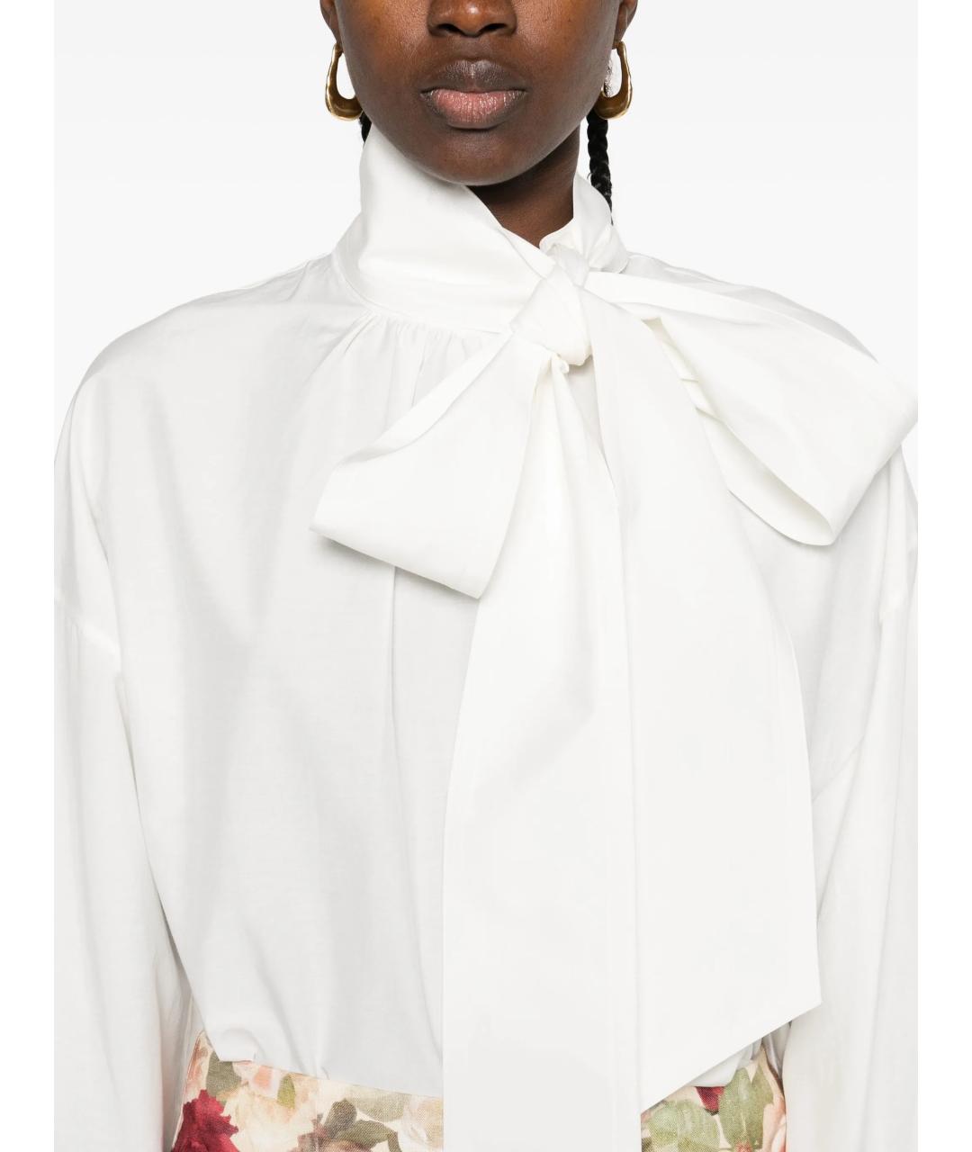 ZIMMERMANN Белая хлопковая блузы, фото 5