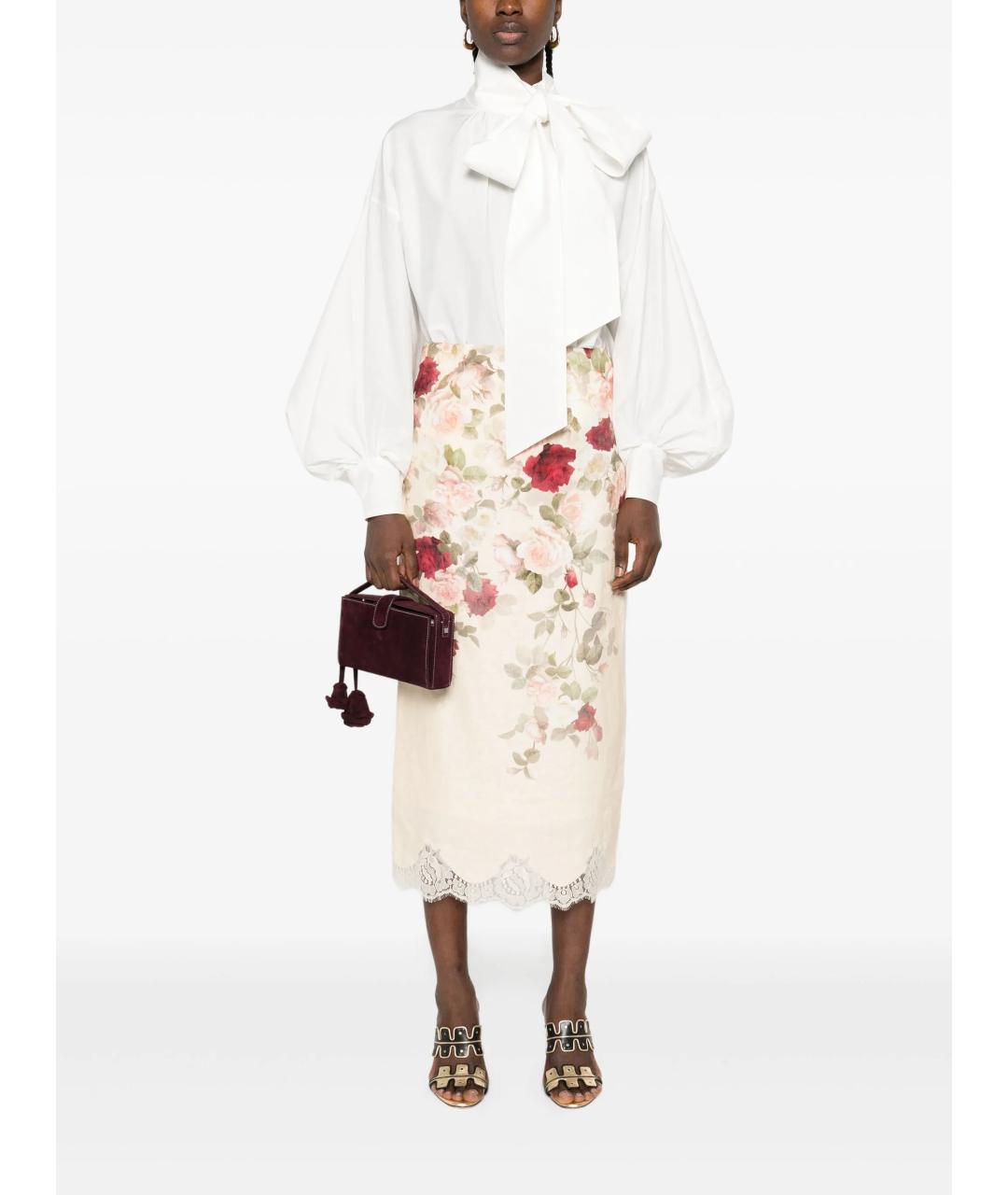 ZIMMERMANN Белая хлопковая блузы, фото 2