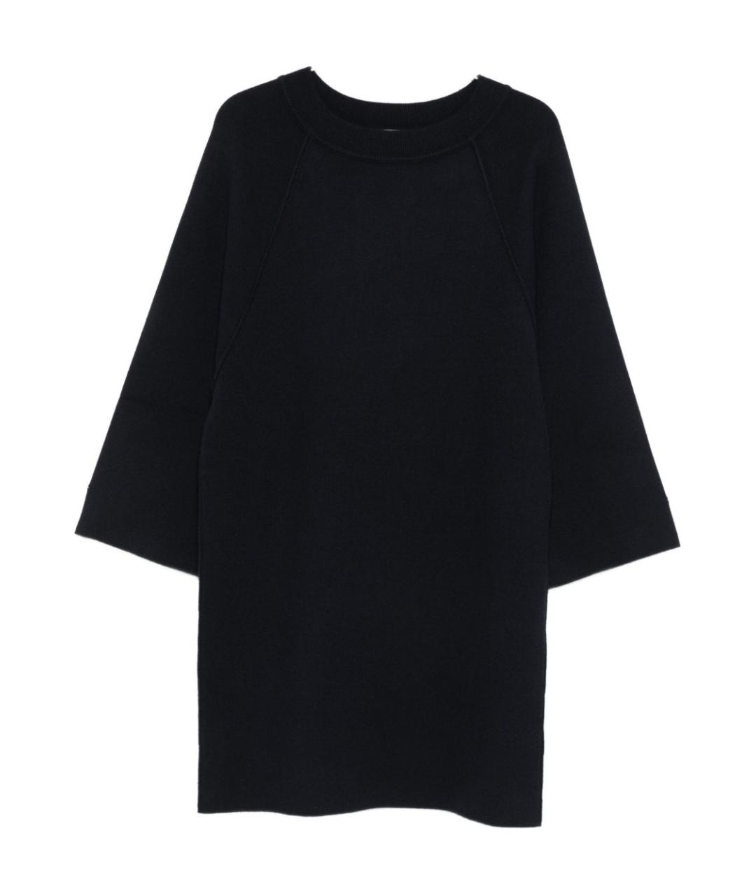 MAX MARA Черное вискозное повседневное платье, фото 1