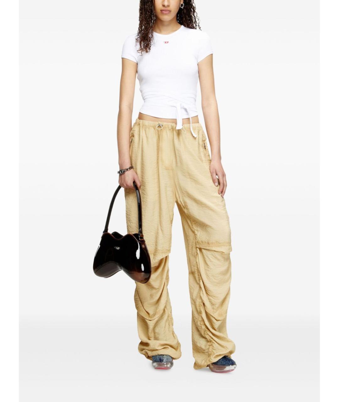 DIESEL Белая хлопковая футболка, фото 5