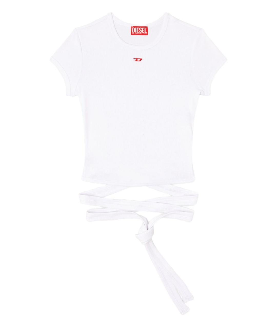 DIESEL Белая хлопковая футболка, фото 1