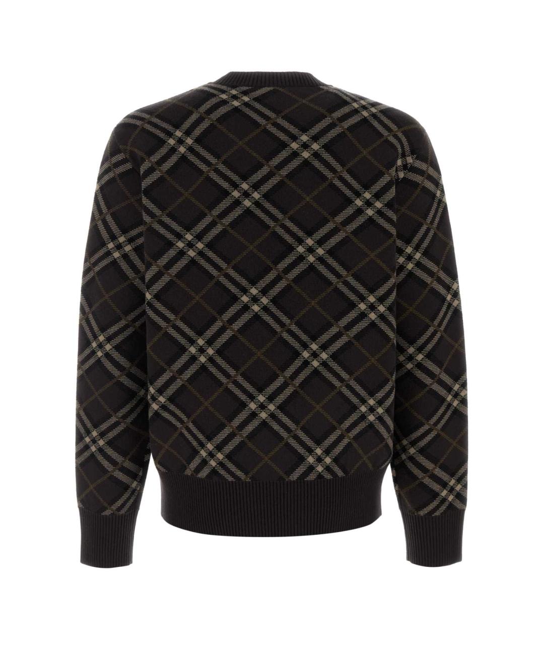 BURBERRY Коричневый шерстяной джемпер / свитер, фото 2