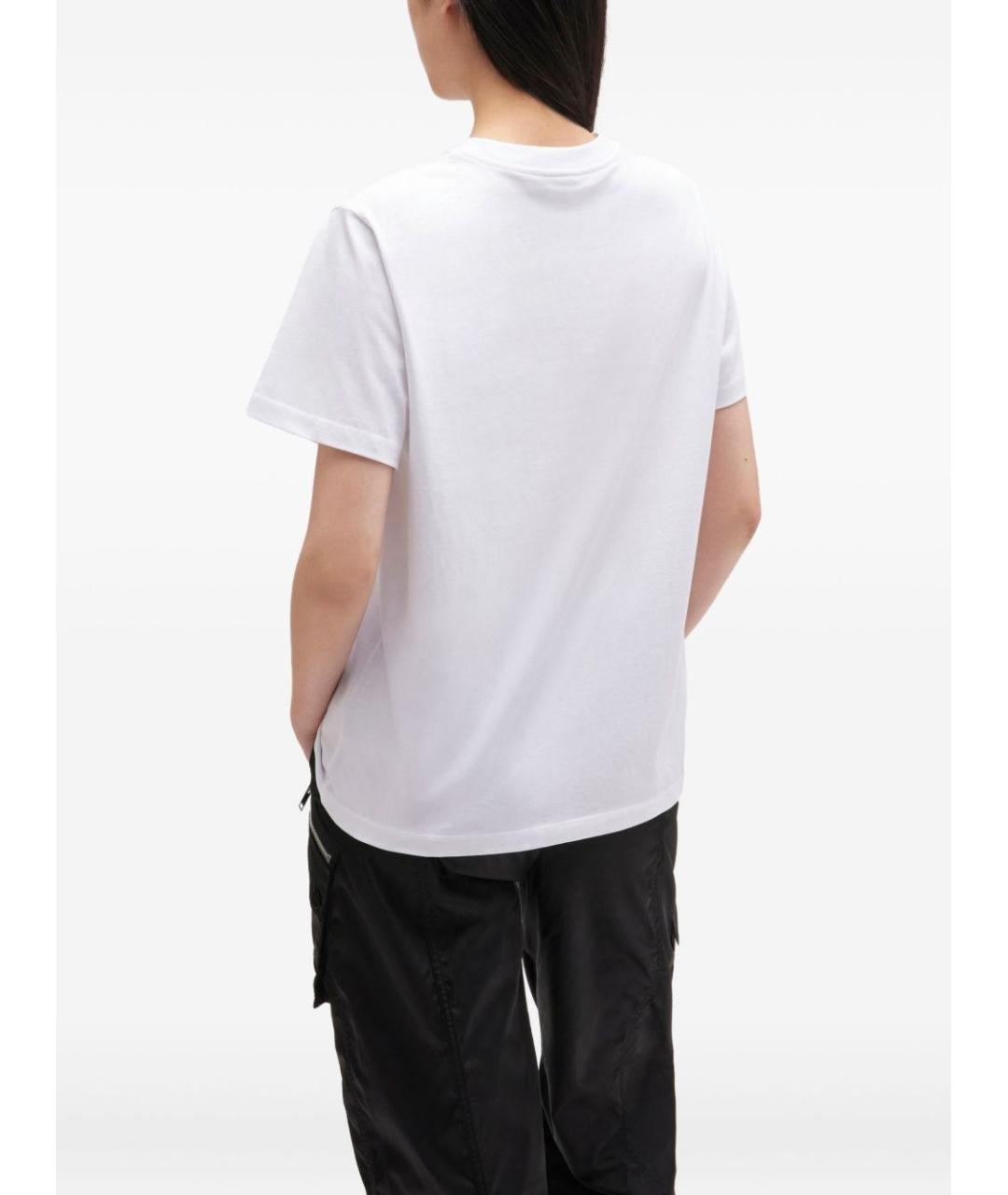 GANNI Белая хлопковая футболка, фото 2