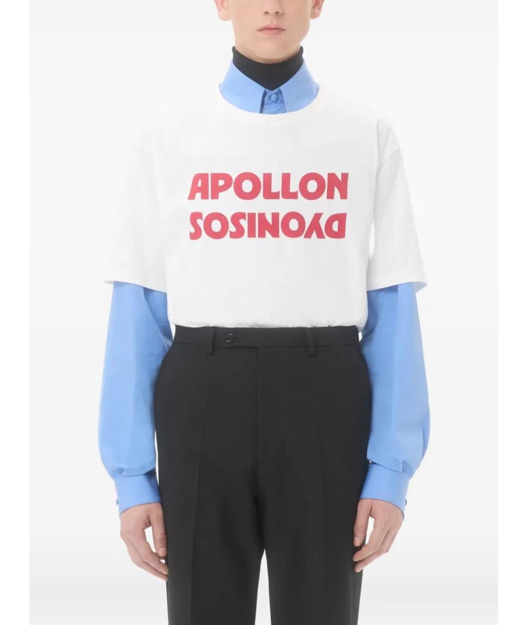 VALENTINO Белая хлопковая футболка, фото 3