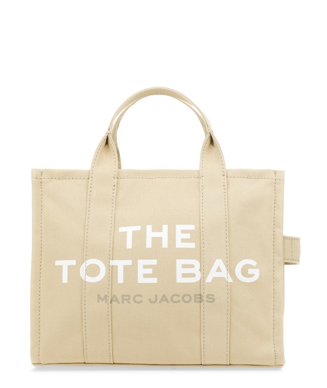 MARC JACOBS Бежевая хлопковая сумка тоут, фото 2