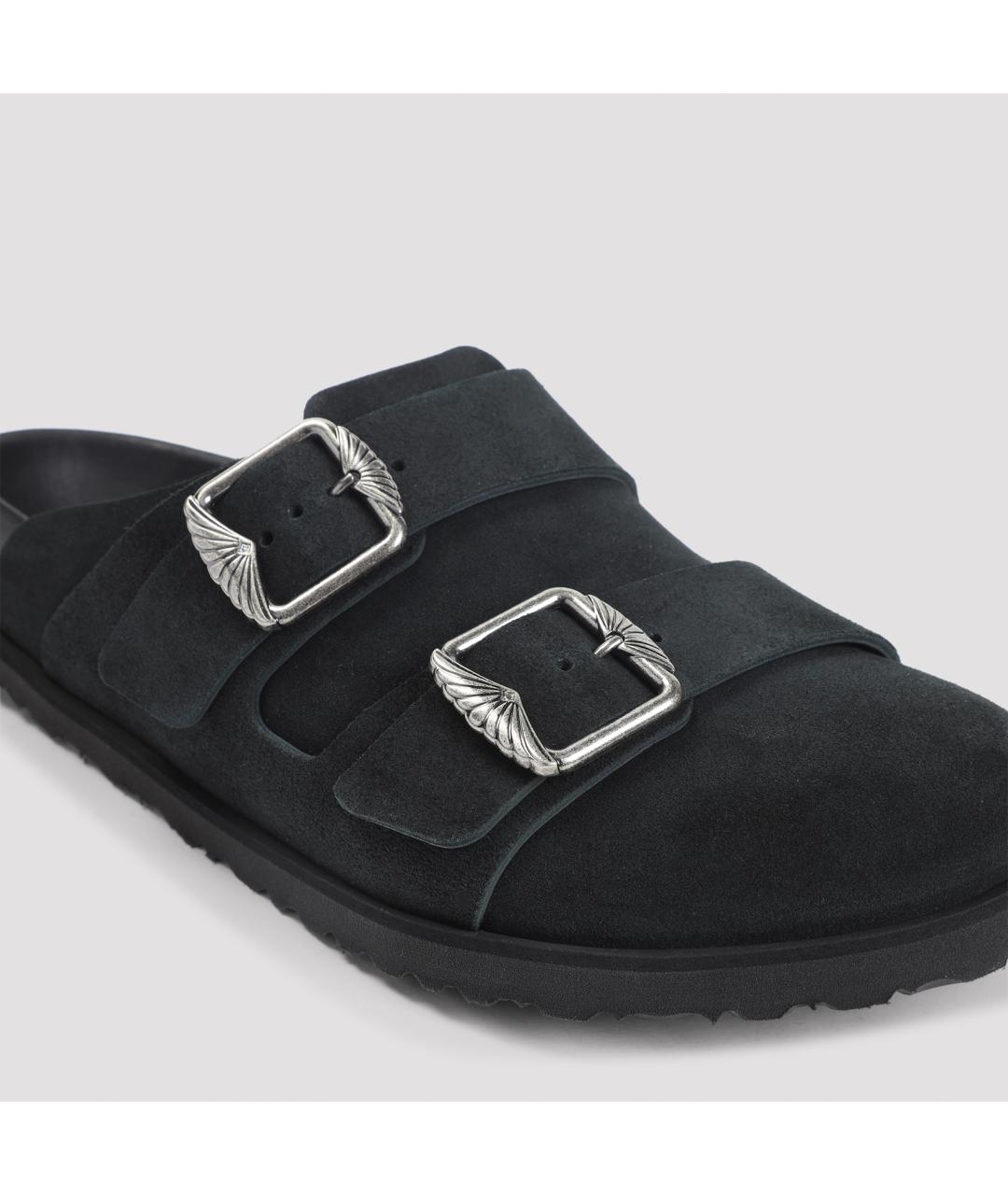 BIRKENSTOCK Черные замшевые сандалии, фото 5