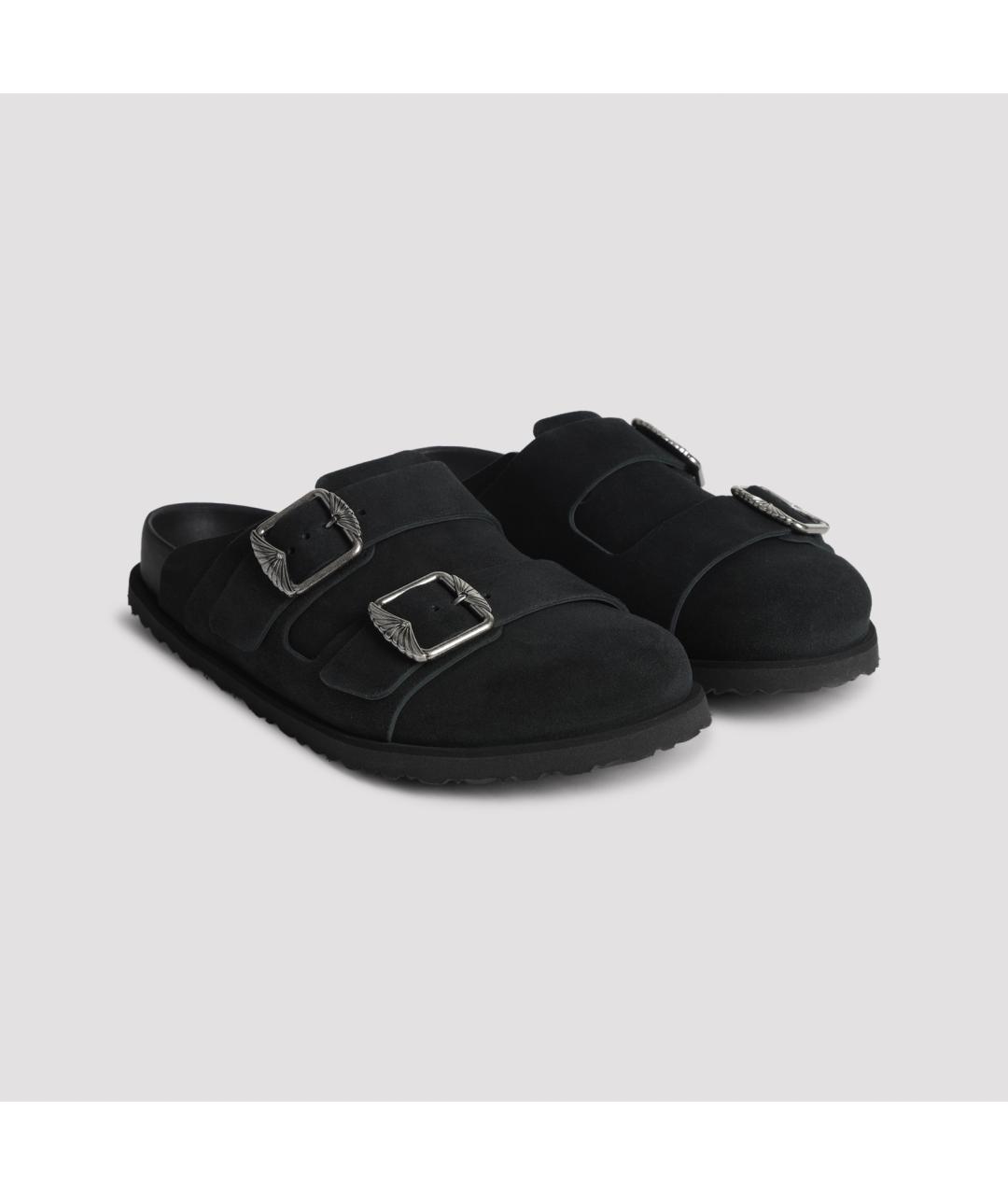 BIRKENSTOCK Черные замшевые сандалии, фото 4