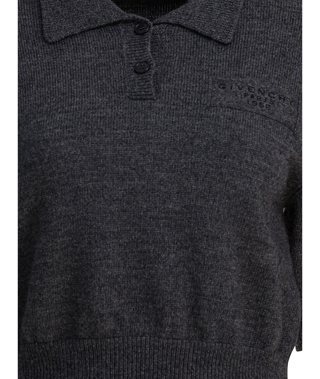 GIVENCHY Серый шерстяной джемпер / свитер, фото 3