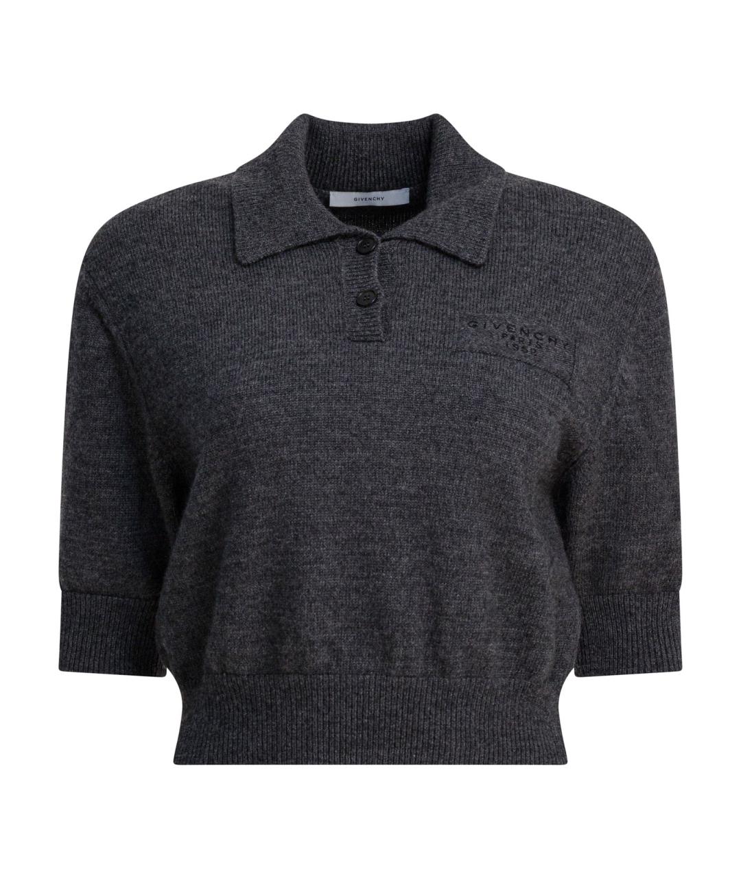 GIVENCHY Серый шерстяной джемпер / свитер, фото 1