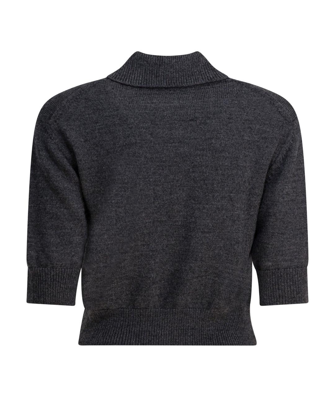 GIVENCHY Серый шерстяной джемпер / свитер, фото 2