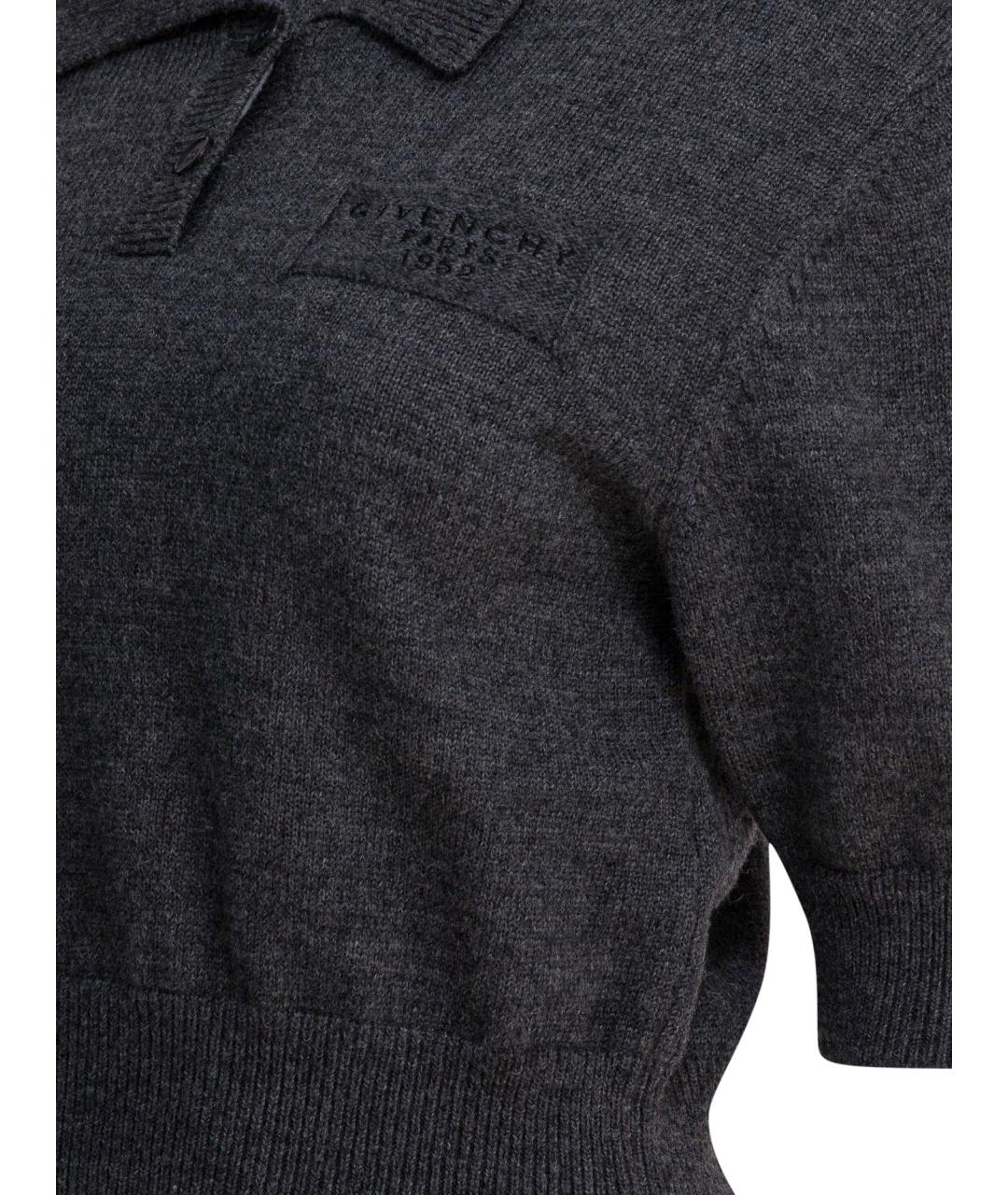 GIVENCHY Серый шерстяной джемпер / свитер, фото 4