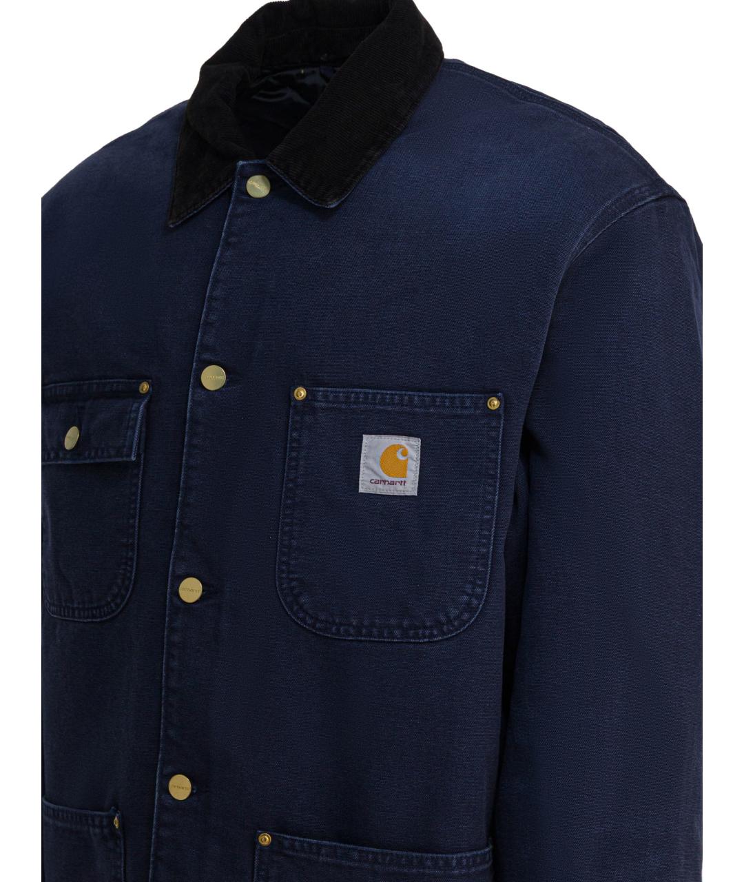 CARHARTT WIP Синяя хлопковая куртка, фото 4