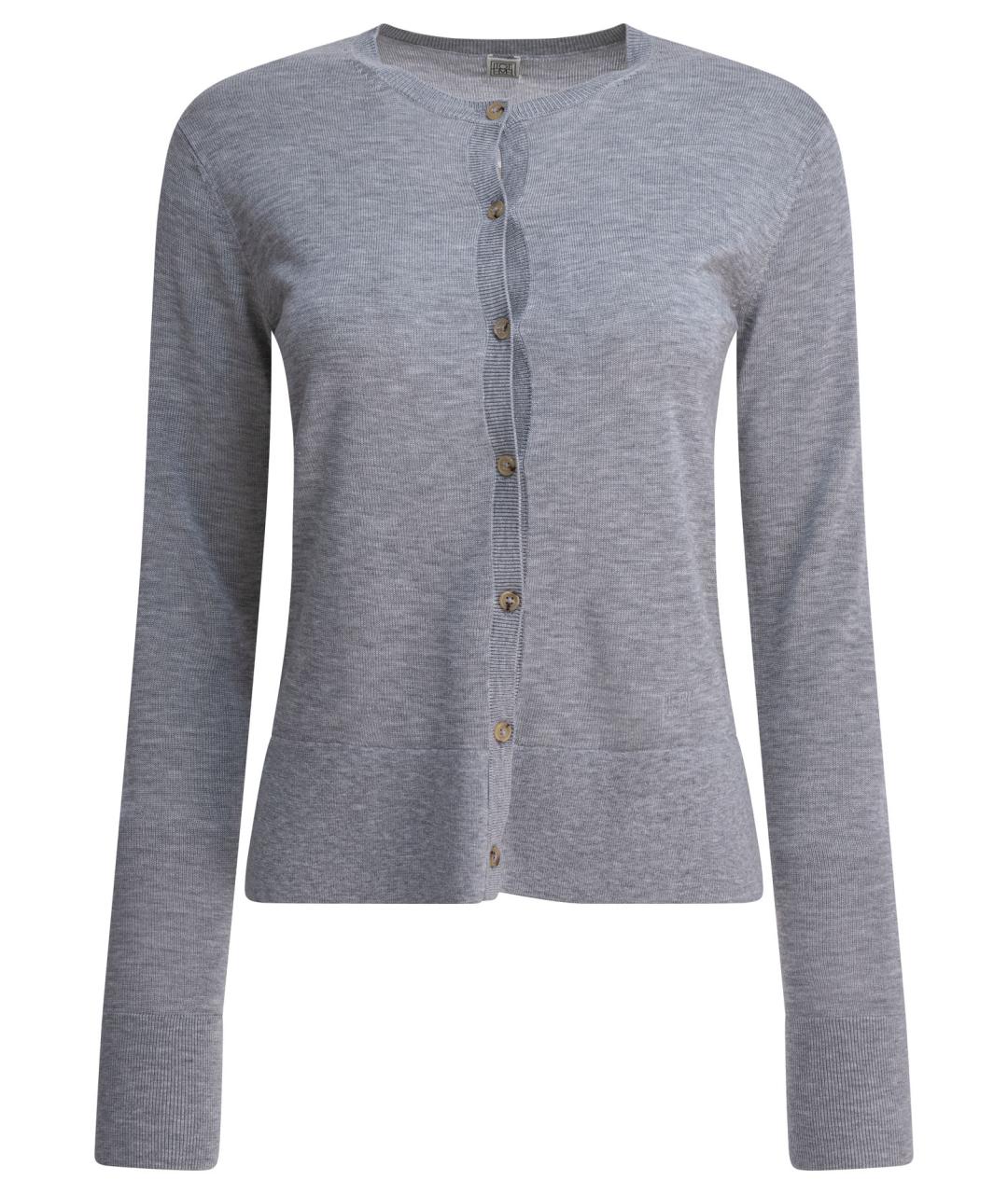 TOTEME Серый кардиган, фото 1