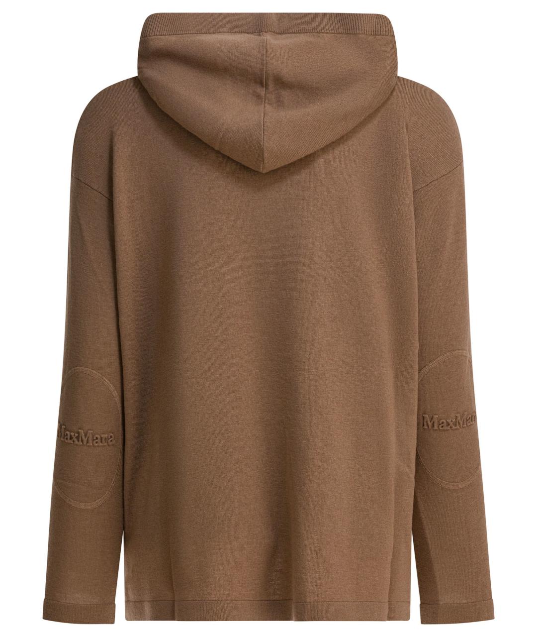 'S MAX MARA Коричневый шерстяной джемпер / свитер, фото 2