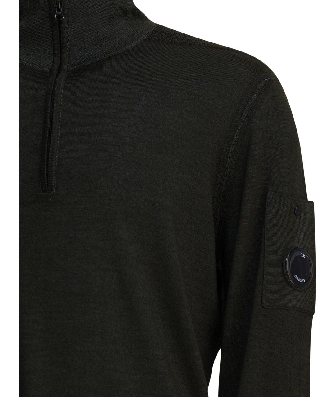 CP COMPANY Черный шерстяной джемпер / свитер, фото 4