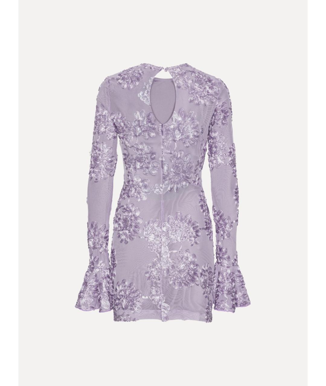 ROTATE Фиолетовое полиэстеровое вечернее платье, фото 5