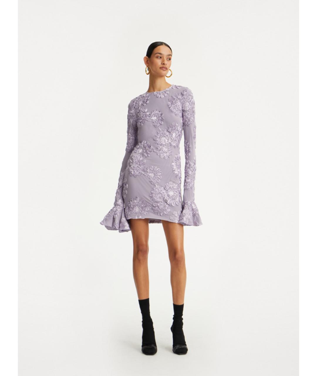 ROTATE Фиолетовое полиэстеровое вечернее платье, фото 2