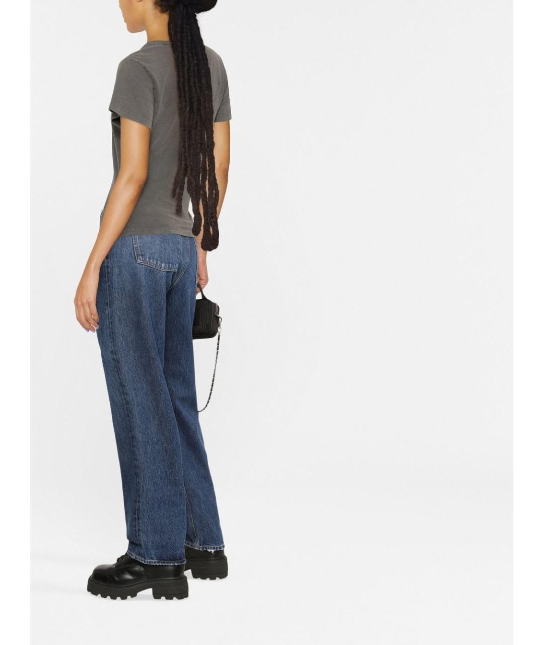 GOLDEN GOOSE DELUXE BRAND Серая хлопковая футболка, фото 3