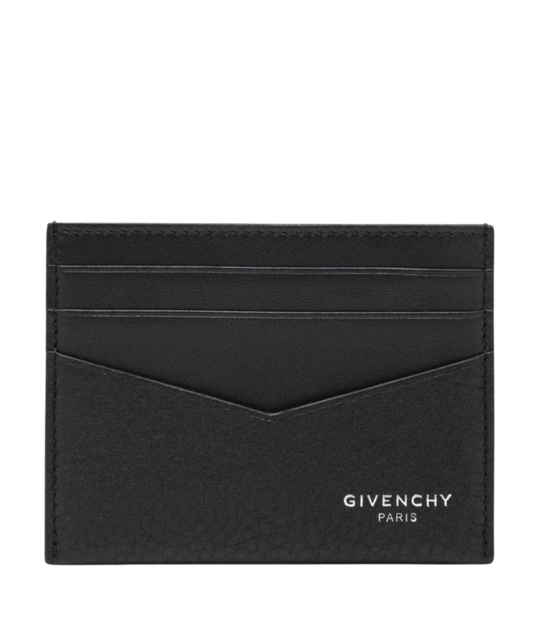 GIVENCHY Черный кожаный кардхолдер, фото 1