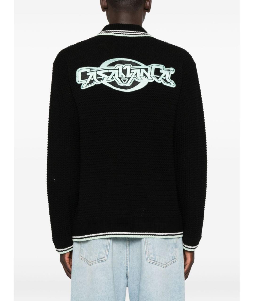 CASABLANCA Черная хлопковая кэжуал рубашка, фото 4