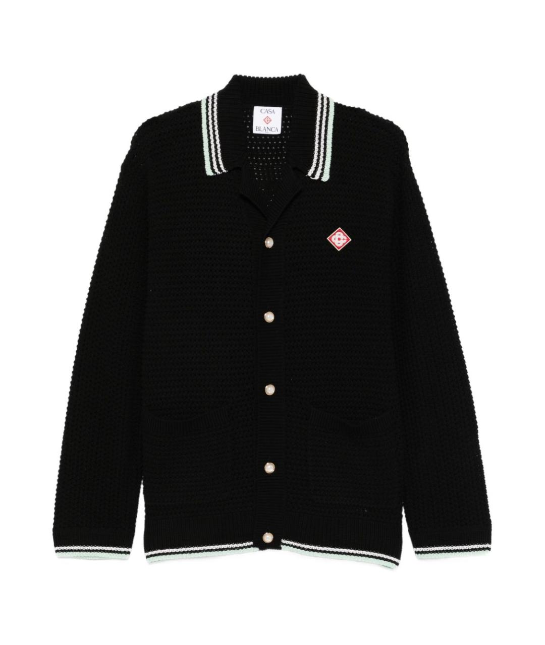 CASABLANCA Черная хлопковая кэжуал рубашка, фото 1