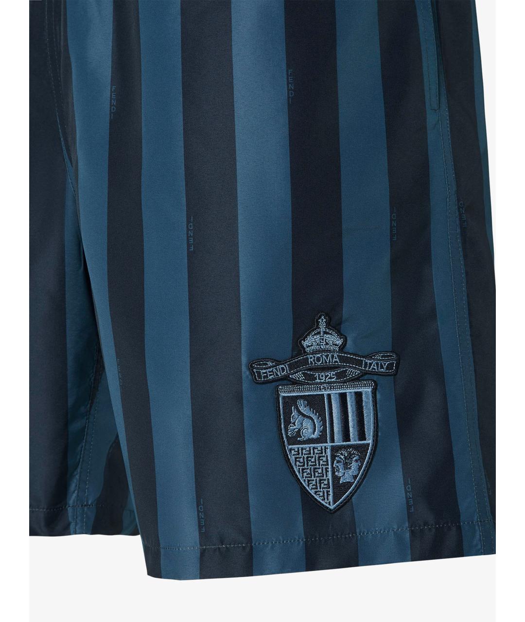 FENDI Синие полиэстеровые плавки, фото 3