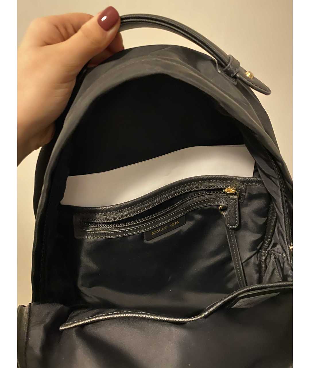 MICHAEL KORS Черный синтетический рюкзак, фото 4