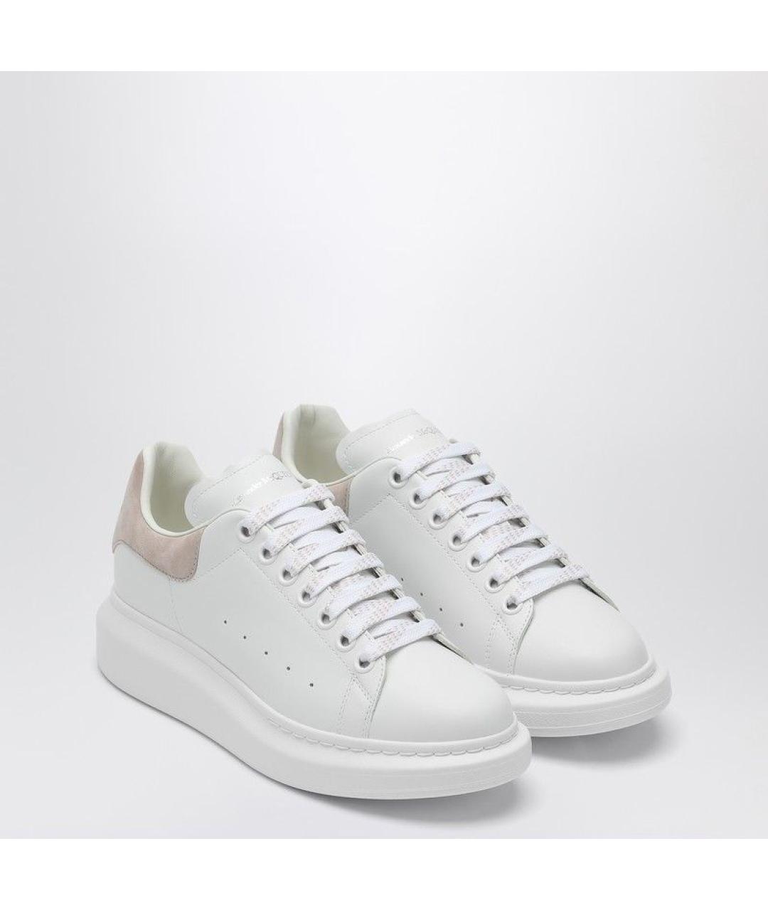 ALEXANDER MCQUEEN Белые кожаные кроссовки, фото 2