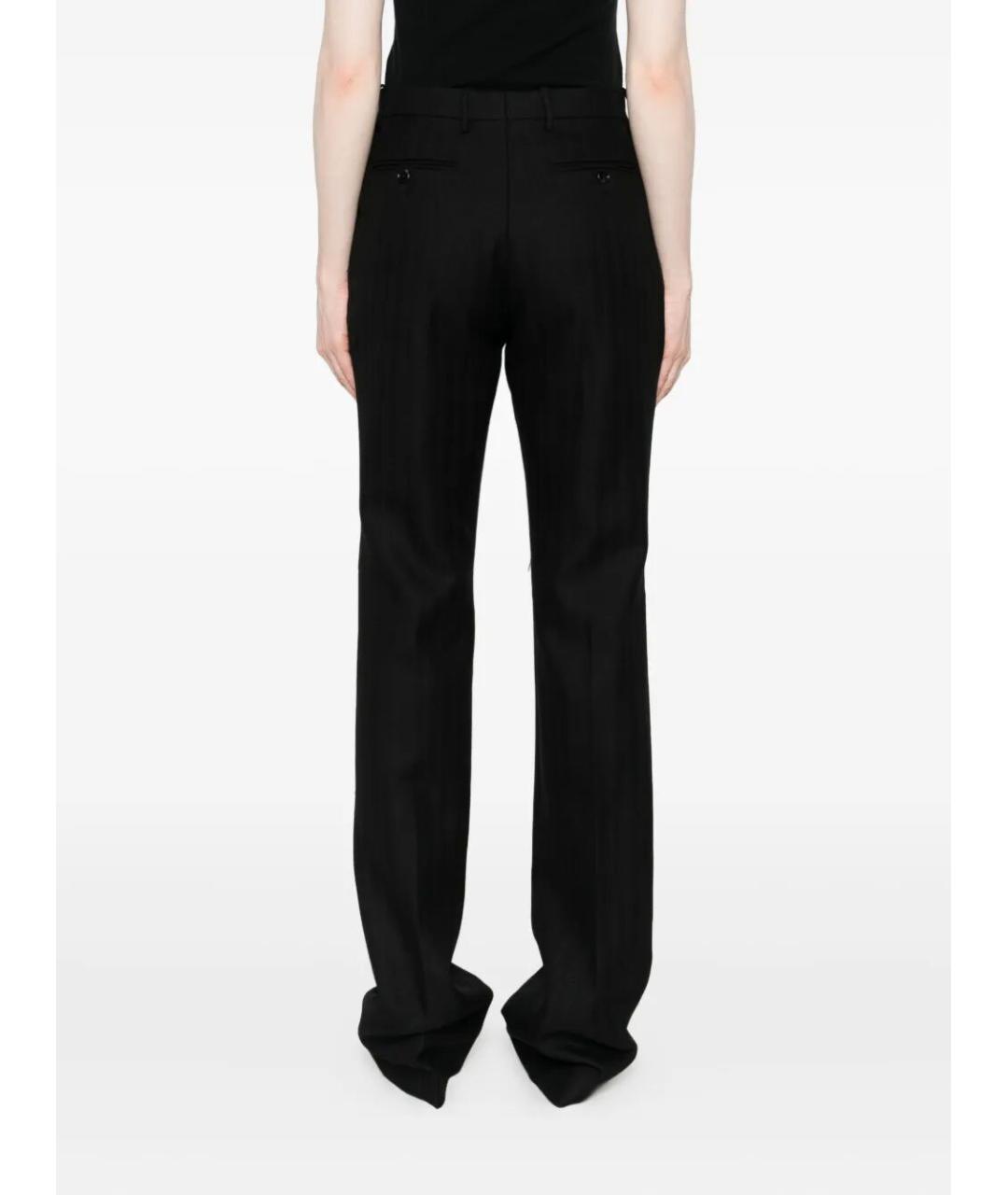 TOM FORD Черные шерстяные прямые брюки, фото 3