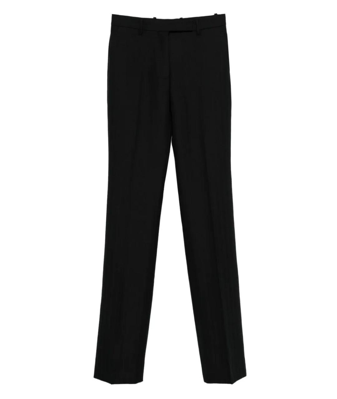 TOM FORD Черные шерстяные прямые брюки, фото 1