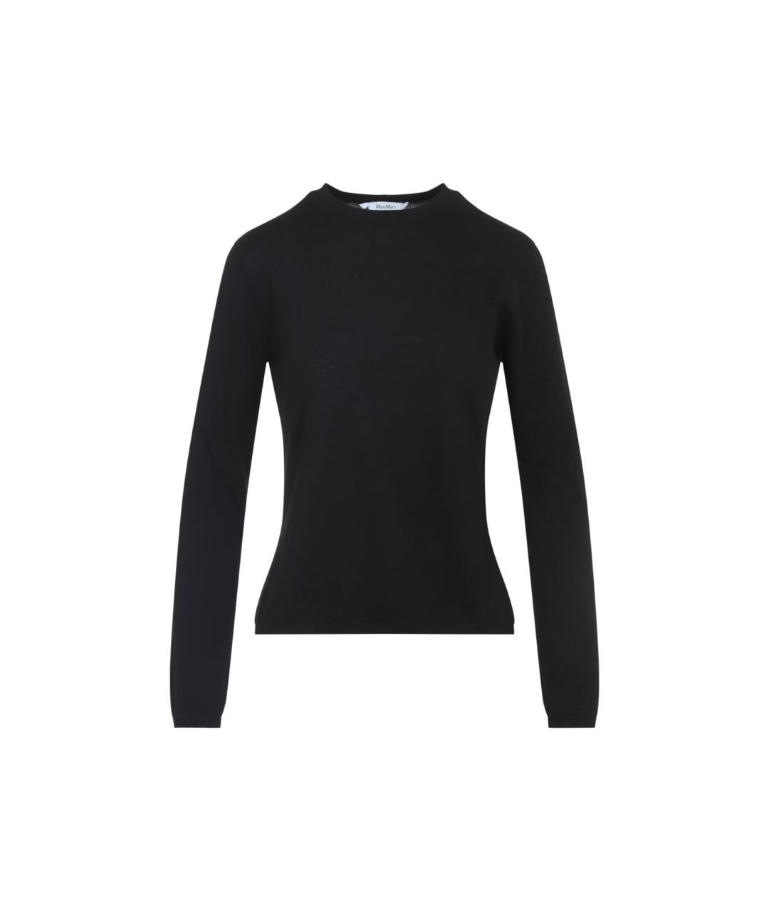 MAX MARA Черный кашемировый джемпер / свитер, фото 1
