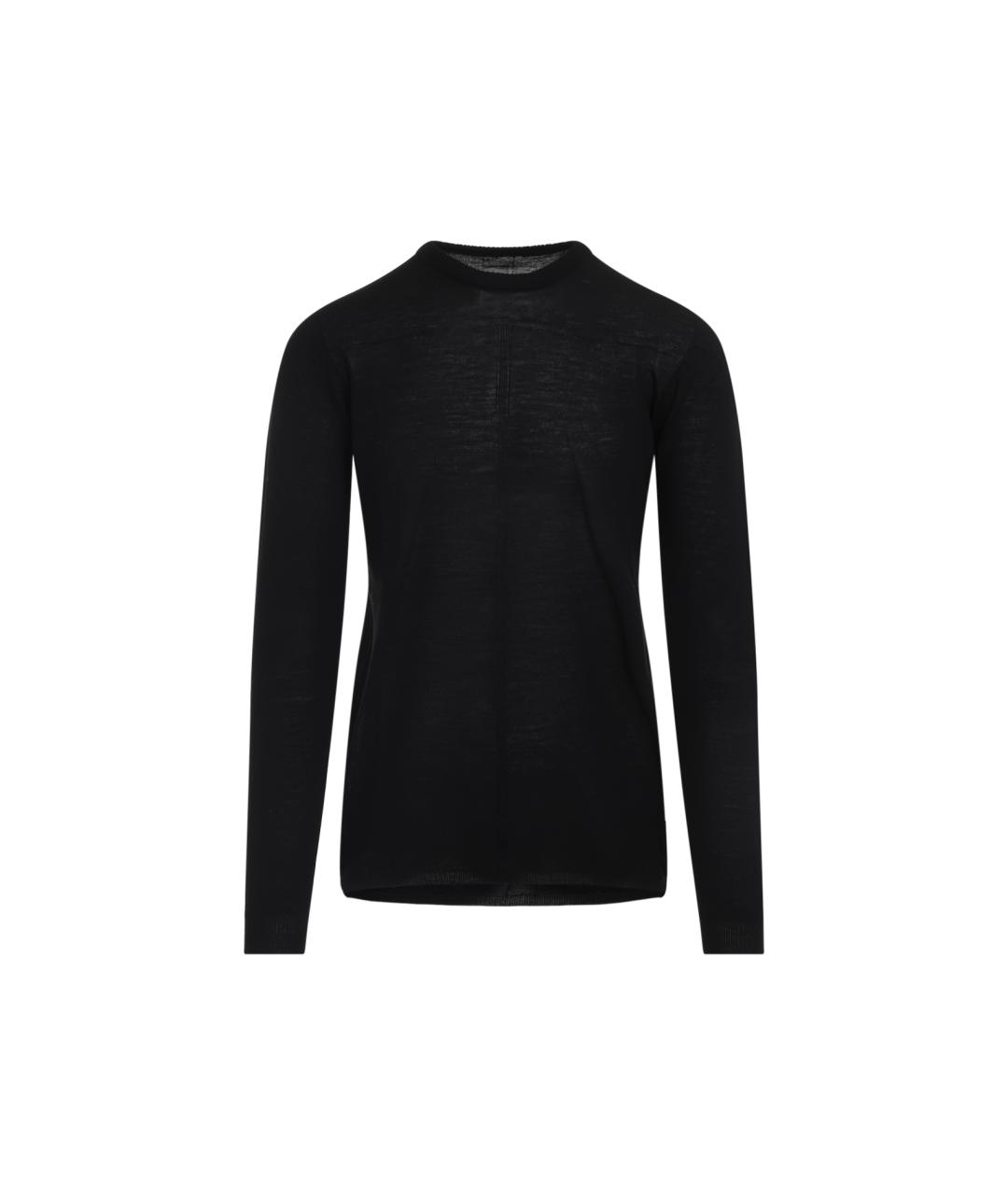 RICK OWENS Черный шерстяной джемпер / свитер, фото 1