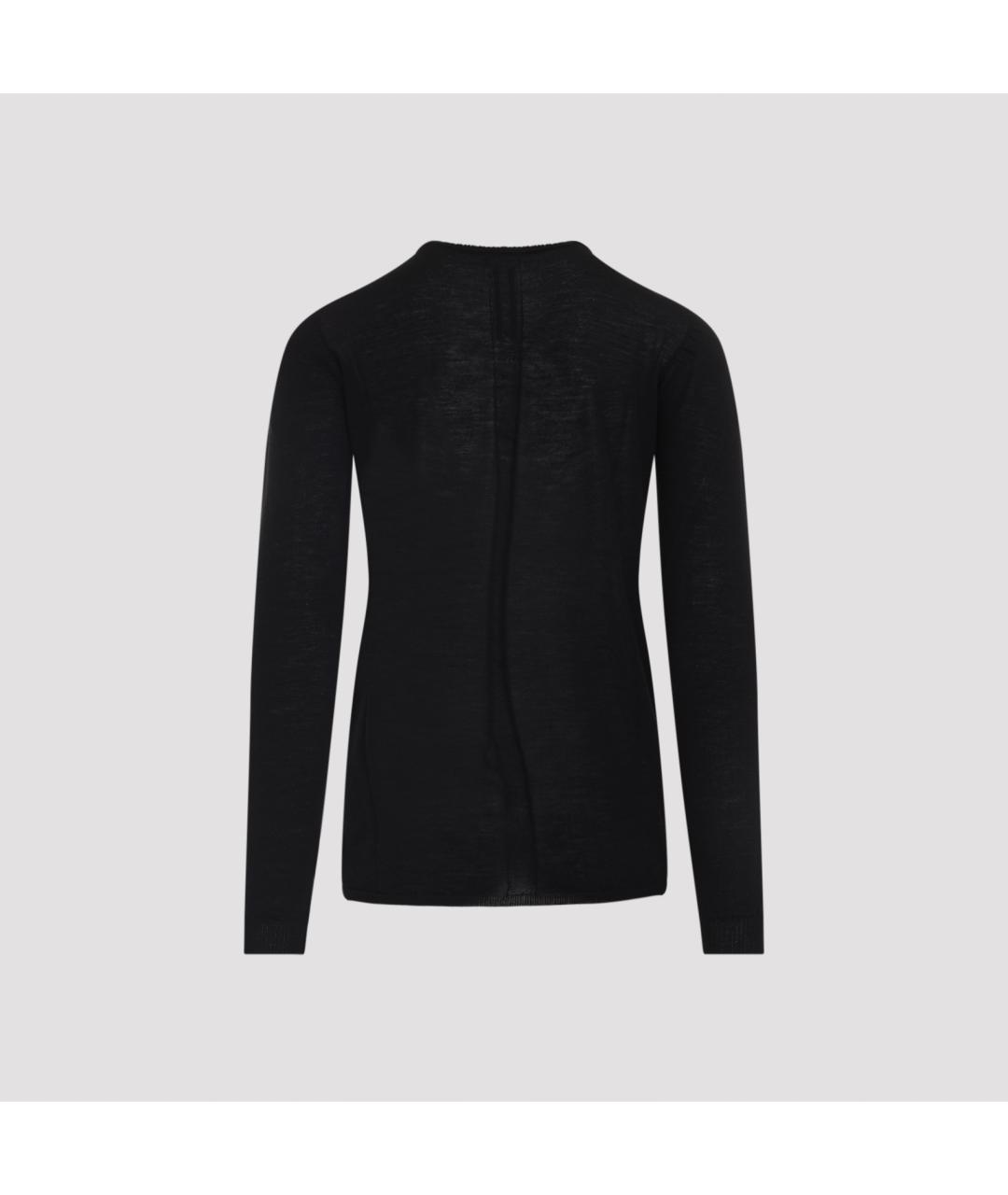 RICK OWENS Черный шерстяной джемпер / свитер, фото 3