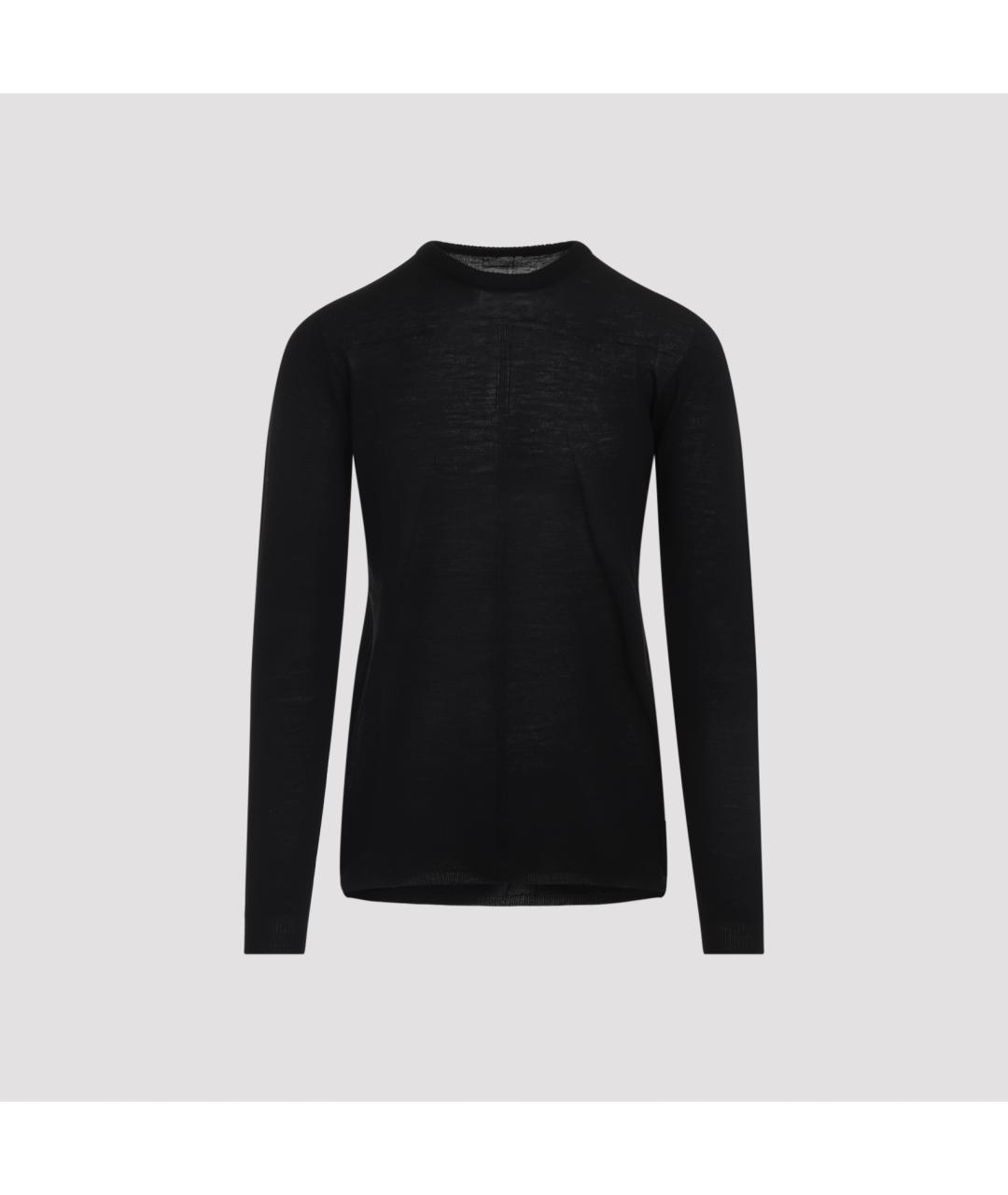 RICK OWENS Черный шерстяной джемпер / свитер, фото 2