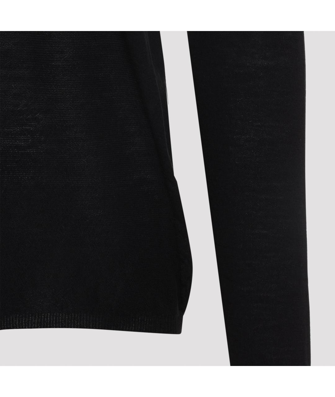 RICK OWENS Черный шерстяной джемпер / свитер, фото 4