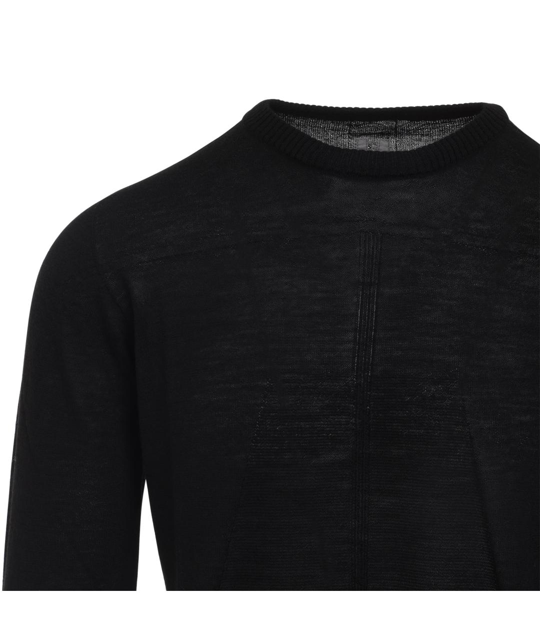 RICK OWENS Черный шерстяной джемпер / свитер, фото 5