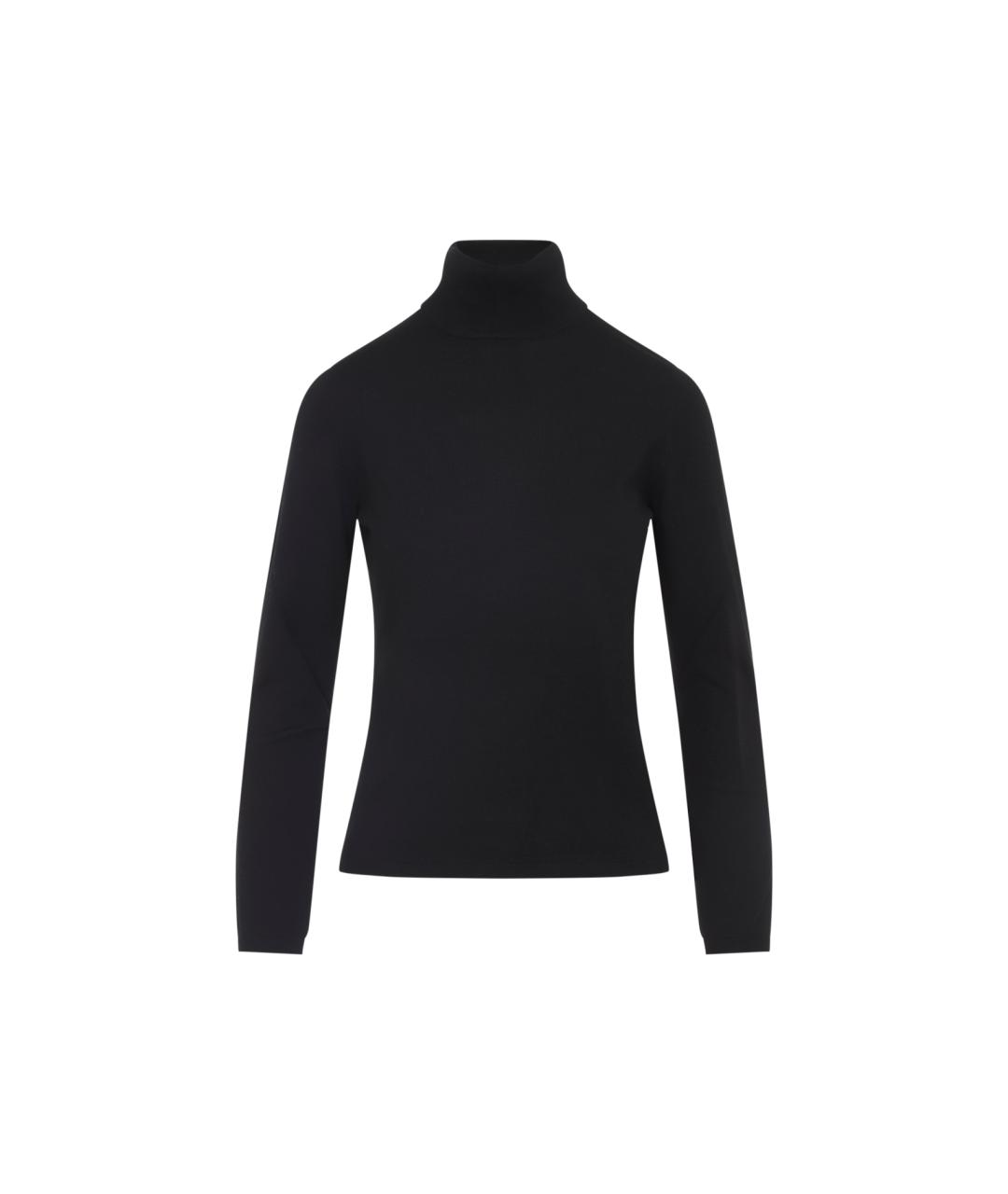 MAX MARA Черная кашемировая водолазка, фото 1